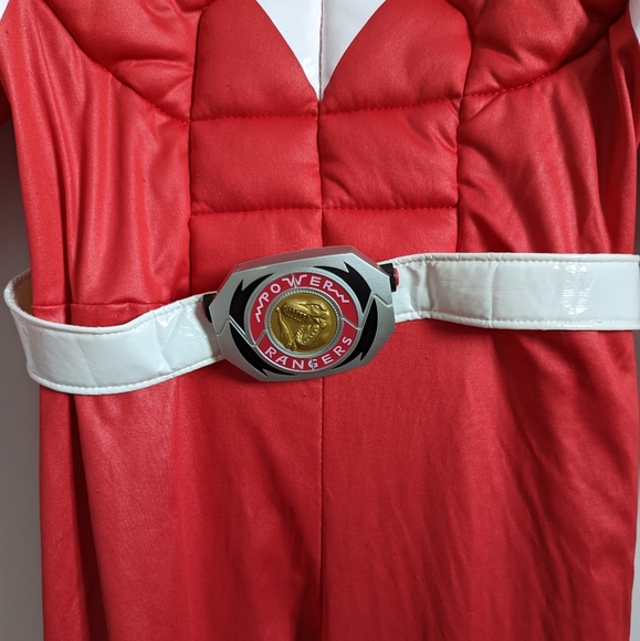 RARE men's Red Ranger Power Rangers costume, Small/Medium - Picture 7 of 12